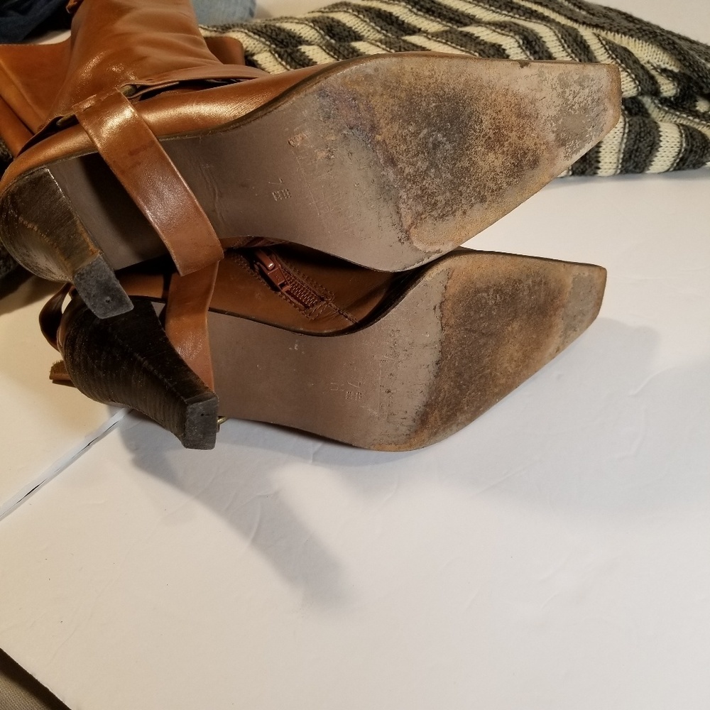 Cognac Western Boot size 7 - Picture 3 of 8